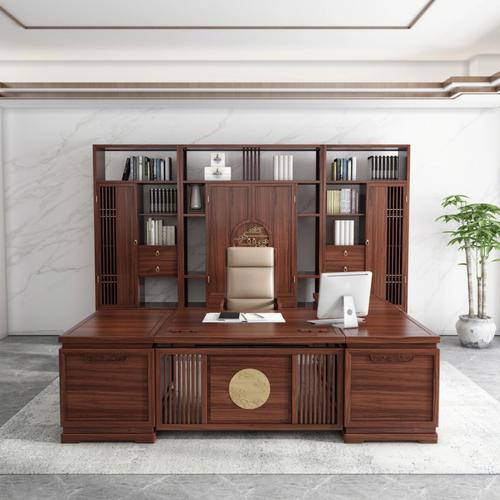 中式办公家具都是什么材质？定制实木办公家具
